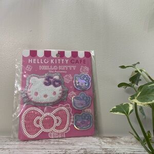 Hello Kitty Cafe 50th Anniversary Collectable Patch Set Iron On Sanrio NEW